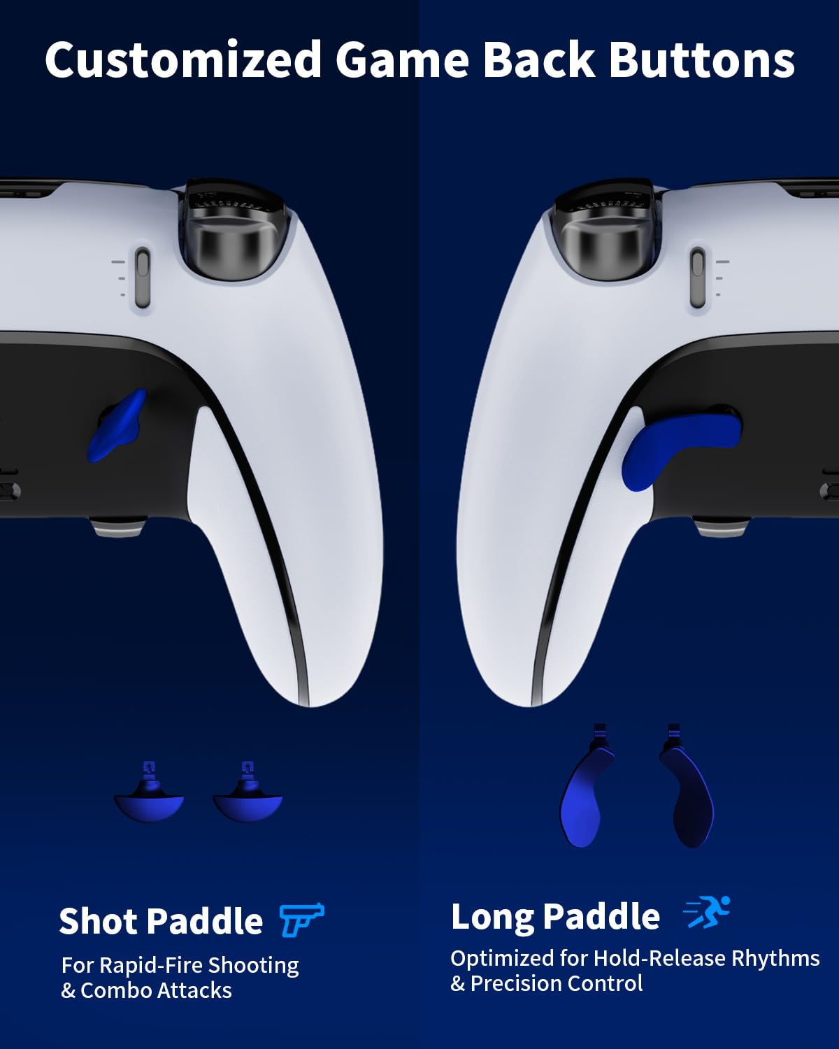 Amazon.co.jp: PS5 Edgeコントローラー用メタルバックパドル、PS5